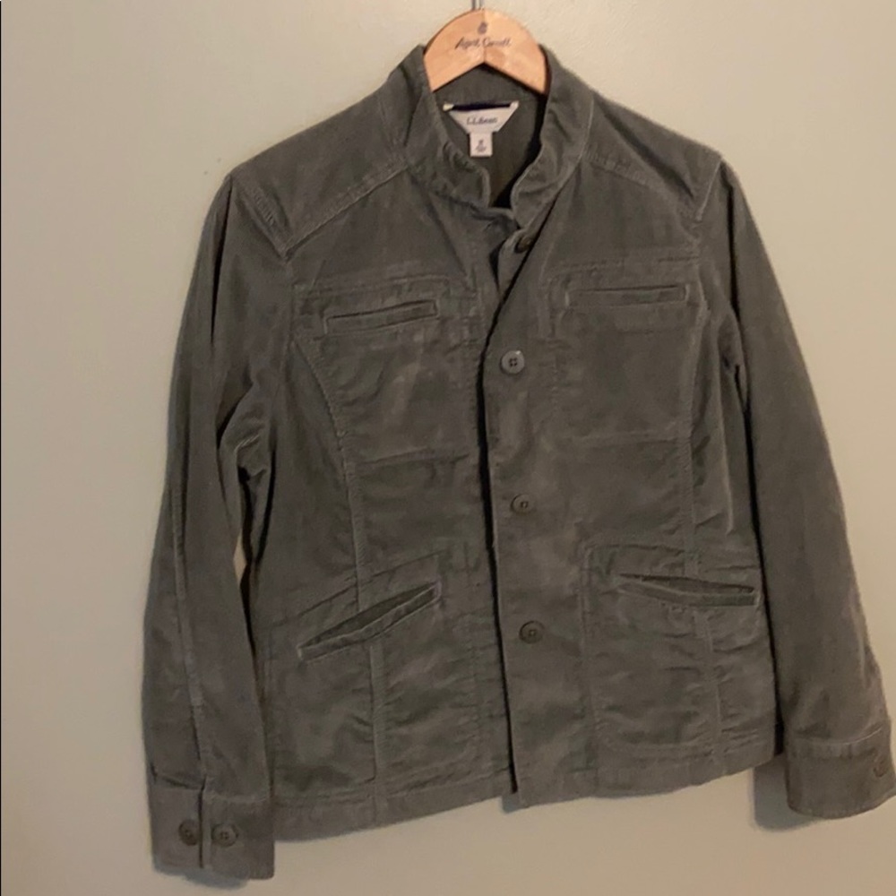 Women’s L.L. Bean Corduroy Jacket in Sage Green